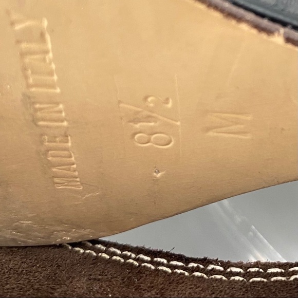 Michael Kors Brown Suede Slingback Wedge Size 8.5 - Picture 10 of 10